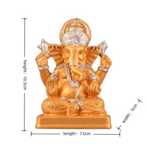 10.5cm-Gold-Sand-Plated-Ganesha-Statue