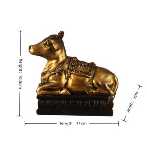 10.5cm-Golden-Ox-Statue