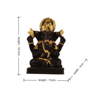 10.5cm-Black-Ganesha-Statue