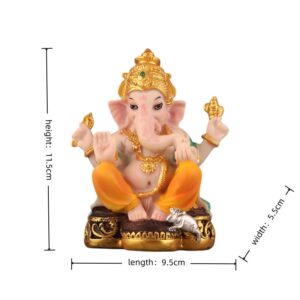 11.5cm-Resin-Painted-Ganesha-Statue