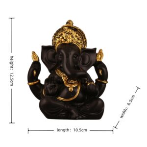 12.5cm-Resin-Black-Ganesha-Statue