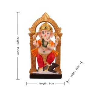 15.5cm-Resin-Painted-Ganesha-Statue