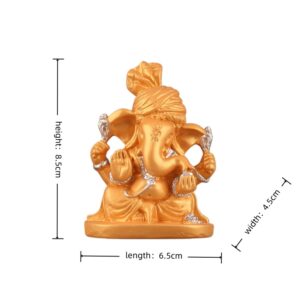 8.5cm-Gold-Sand-Plated-Ganesha-Statue