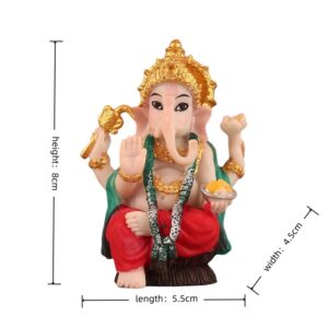 8cm-Resin-Painted-Ganesha-Statue