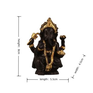 8cm-Resin-Black-Ganesha-Statue