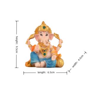 9.5cm-Resin-Painted-Ganesha-Statue