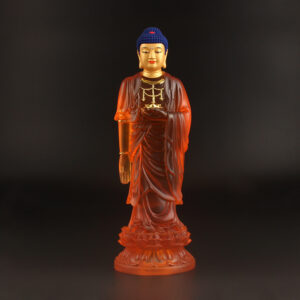 Resin-Imitated-Crystal-Liuli-Standing-Amitabha-Buddha-Statue