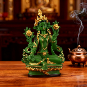 Resin-Hand-Painted-Green-Tara-Statue