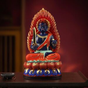 Hand-Painted-Resin-Statue-of-Fudo-Myoo