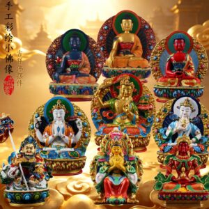 Hand-Painted-Small-Resin-Buddha-Statue