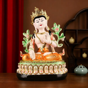 Resin-Hand-Painted-Green-Tara-Statue4
