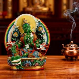Resin-Hand-Painted-Green-Tara-Statue