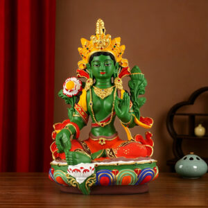 Resin-Hand-Painted-Green-Tara-Statue2