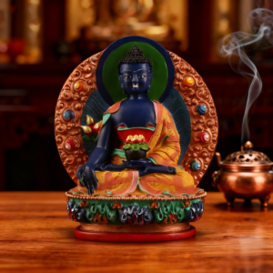 Resin-Hand-Painted-Medicine-Buddha-Statue