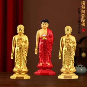 Resin-Hand-Painted-Standing-Amitabha-Buddha-Statue