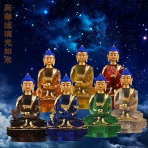 Resin-Crystal-Liuli-Seven-Medicine-Buddhas-Statues