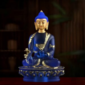 Resin-Crystal-Liuli-Medicine-Buddha-Statue