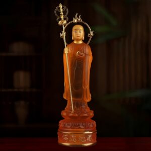 Resin-Water-Liuli-Wish-Fulfilling-Ksitigarbha-Bodhisattva-Statue