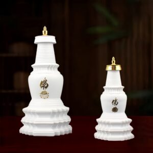 Resin-White-Stupa