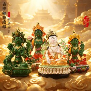Resin-Hand-Painted-Green-Tara-Statue1