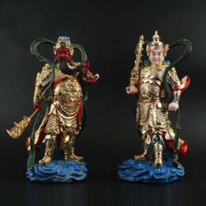 Gold-Plated-Resin-Statues-of-Guan-Gong-Wei-Tuo