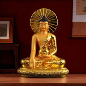 Resin-Gold-Plated-Indian-Buddha-Statue