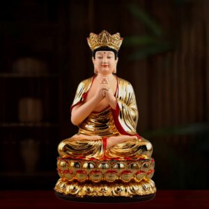 Gold-Plated-Resin-Vairocana-Buddha-Statue