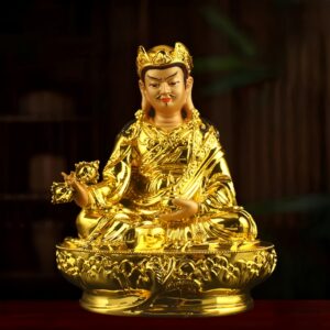 Gold-Plated-Resin-Guru-Padmasambhava-Statue