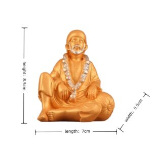 Resin-Gold-Sand-Plated-Shirdi-Sai-Baba-Statue